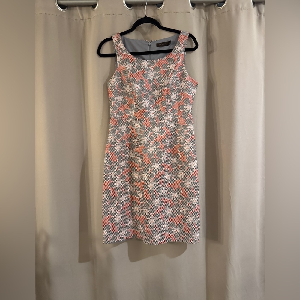 The Limited Pink and Gray Mini Dress